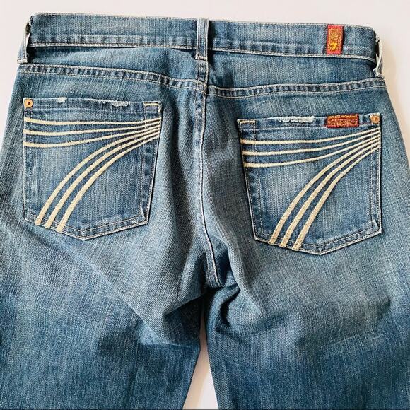 7 for all Mankind | Dojo Crop Jeans Medium Wash 27 - Picture 2 of 9